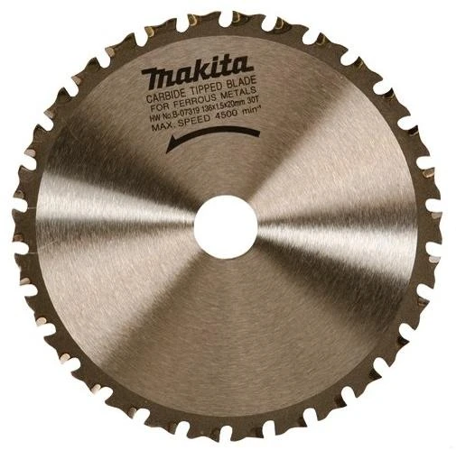 Makita T.C.T. pjūklas SPECIALIZED 160X1.6X20mm 0° T46 A-86658 T.C.T • 160 x20 mm • T46 • 0° • Metalui