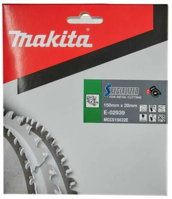 Metalo pjovimo diskas MAKITA HM 150x20mm 32T 0° E-02939