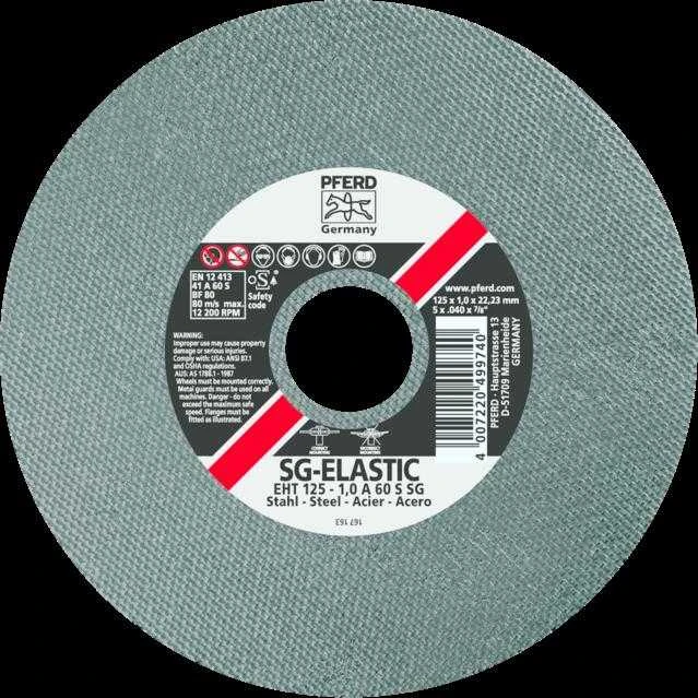Metalo pjovimo diskas PFERD EHT Ø125x1,0mm A60 S SG