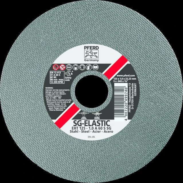Metalo pjovimo diskas PFERD EHT Ø125x1,0mm A60 S SG