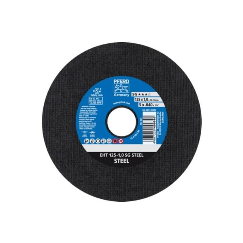 Metalo pjovimo diskas PFERD EHT Ø125x1,0mm A60 S SG