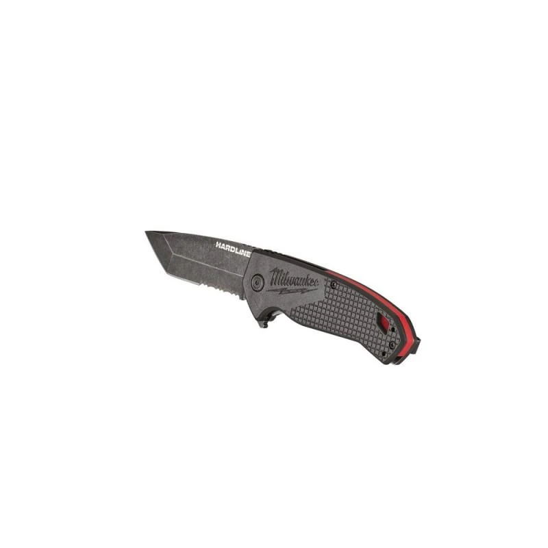Milwaukee Accessories Atlenkiamas dantytas peilis MILWAUKEE Hardline, juodas