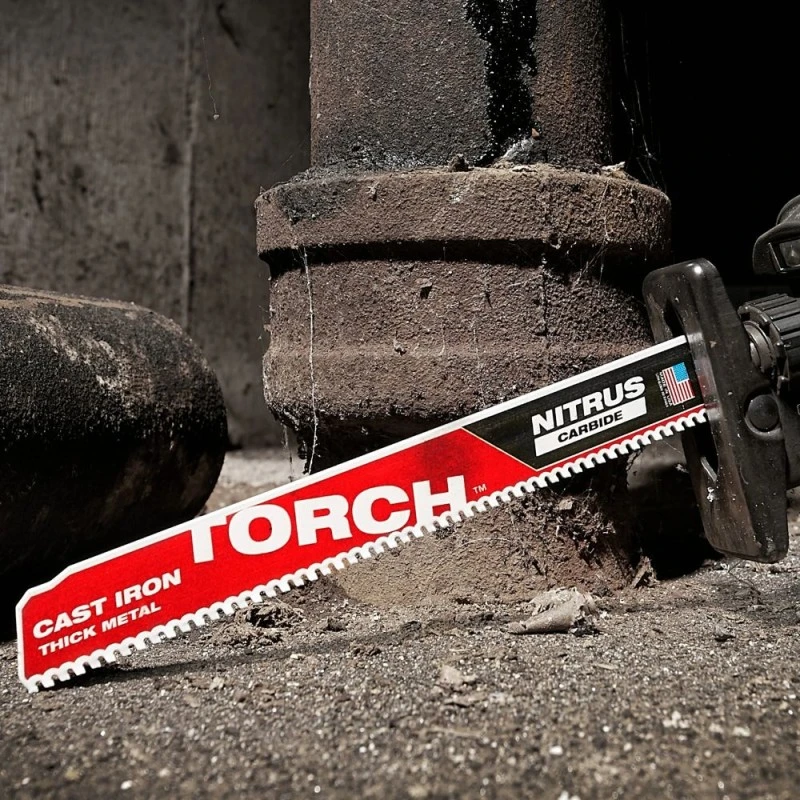 Milwaukee Accessories Pjūkleliai karbidiniais dantimis MILWAUKEE TCT Torch Nitrus 230mm 8tpi, 5vnt.