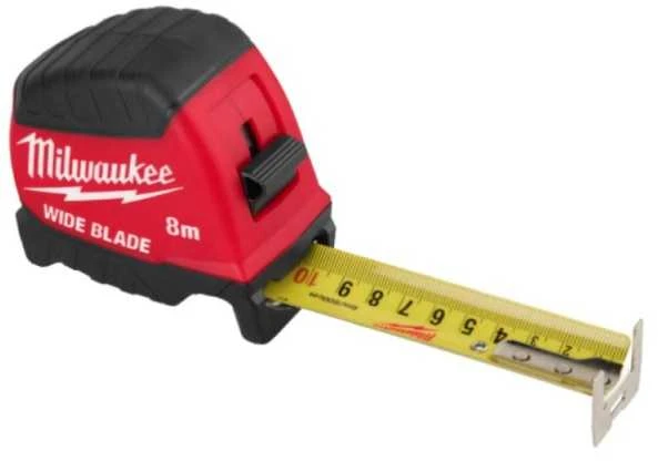 Milwaukee Accessories Profesionali plačios juostos ruletė MILWAUKEE 8mx35mm