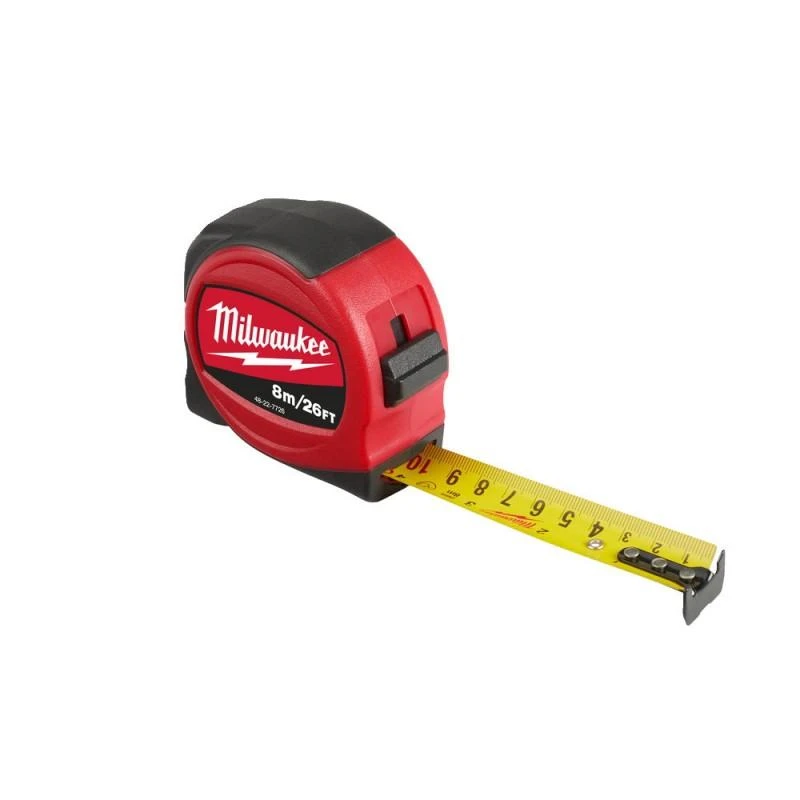 Milwaukee Accessories Ruletė MILWAUKEE Slimline 8m-26ftx25mm