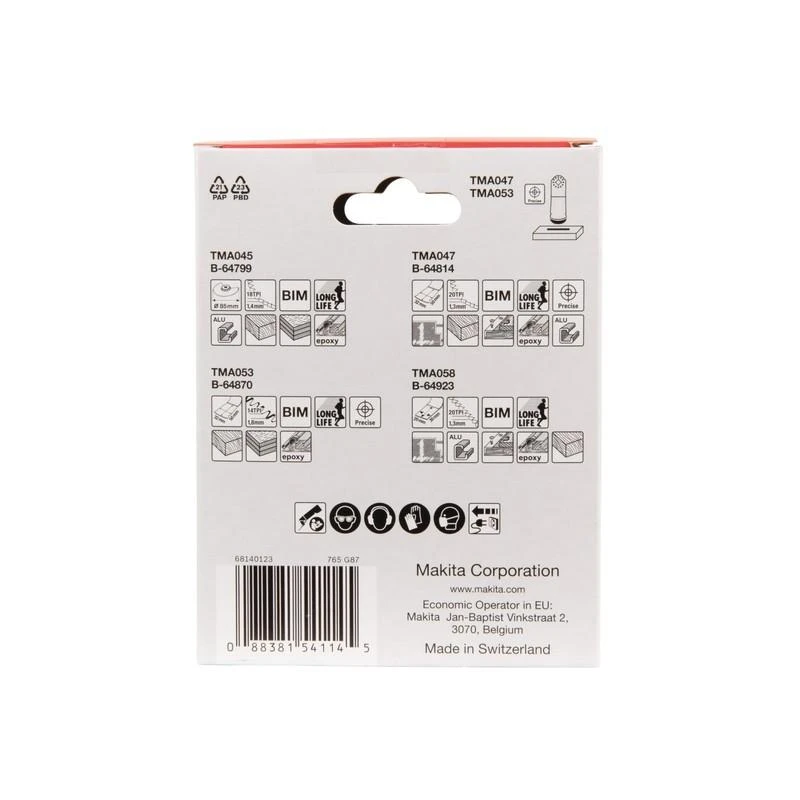 Makita MULTITOOL priedų rinkinys Komplekte B-67480