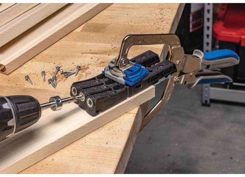 Paslėptų sujungimų gręžimo rinkinys KREG Micro Pocket-Hole Jig 230