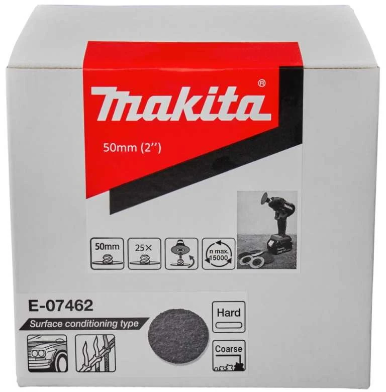 Makita Paviršiaus paruošimo padas 50mm, vidutinio kietumo, 25vnt/kompl. E-07478 Modelis DPV300, PV301D