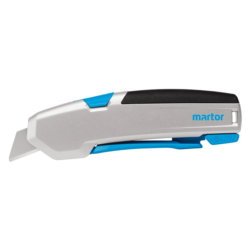 Saugus peilis Martor SECUPRO 625 su trapecine geležte suapvalintu galiuku geležtės (kodas 60099)