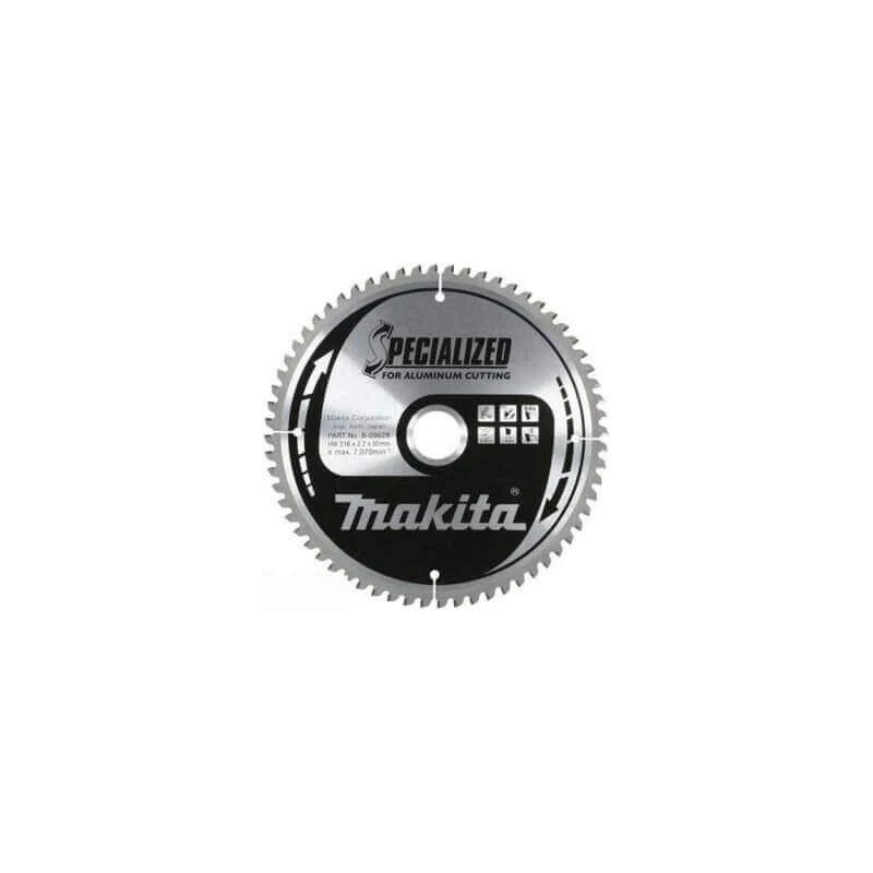 Makita T.C.T. pjūklas SPECIALIZED 190X2X20mm -5° T60 B-09612 T.C.T • 190 x20 mm • T60 • -5° • Aliuminiui