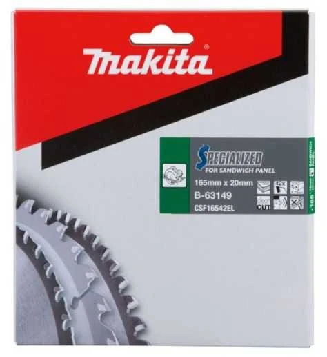 Makita T.C.T. pjovimo diskas B-33831 T.C.T • 165 x20 mm • T52 • 5° • MDF/laminatui