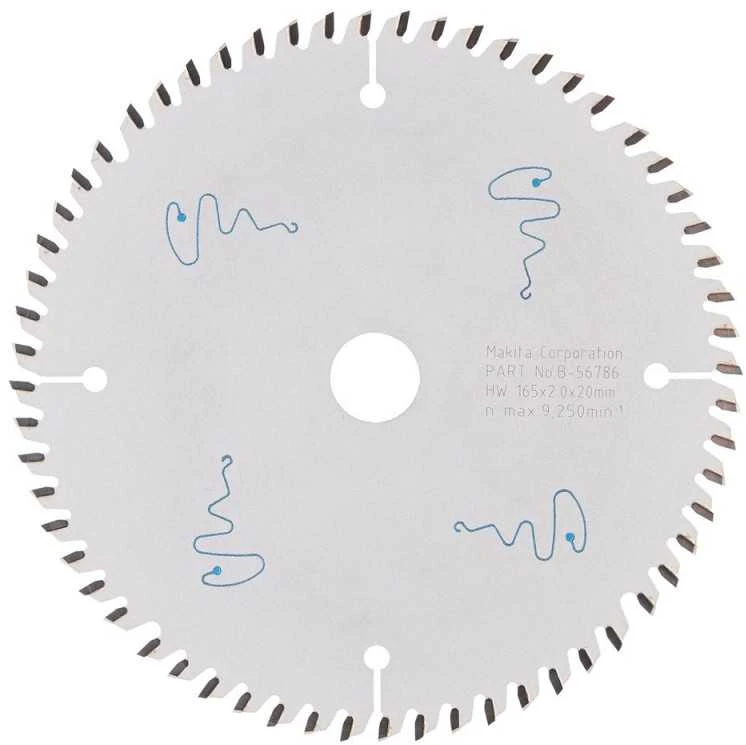 Makita T.C.T. pjūklas SPECIALIZED 165X2X20mm 5° T60 B-56786 T.C.T • 165 x20 mm • T60 • 5° • MDF/laminatui