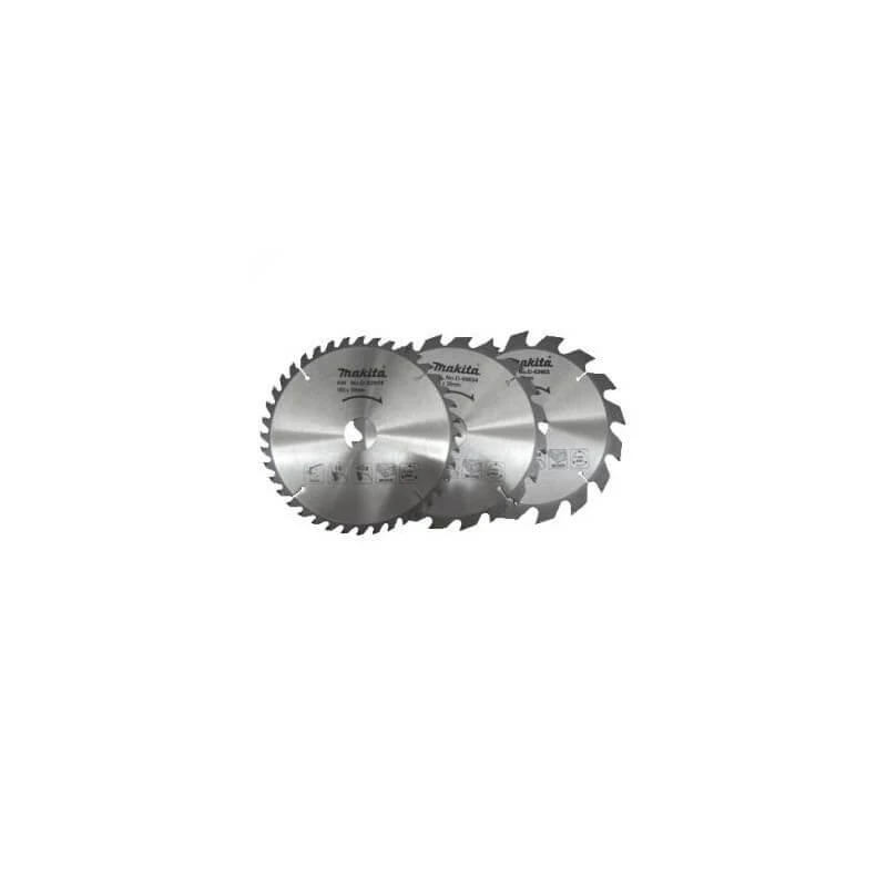 Makita T.C.T. pjūklas 185X2X30mm 20/20/18° T16/24/40 D-44769 T.C.T • 185 x30 mm • T16/24/40 • 20/20/18° • Medienai