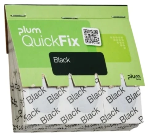 Pleistrai PLUM QuickFix Juodas, 45 vnt.