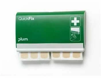 Pleistrų laikiklis + 90 pleistrų PLUM QuickFix Textile