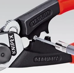 Žnyplės kabeliams ir trosui Ø 6 mm, 10 mm², spyruoklė, Knipex