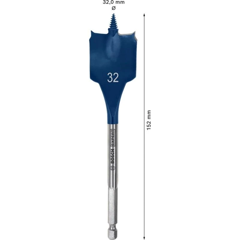 Bosch Plokščias frez.grąžtas su centr.grąžtu, 32x152