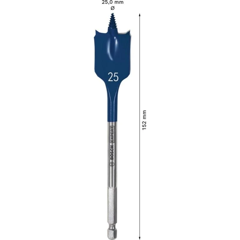 Bosch Plokščias frez.grąžtas su centr.grąžtu, 25x152