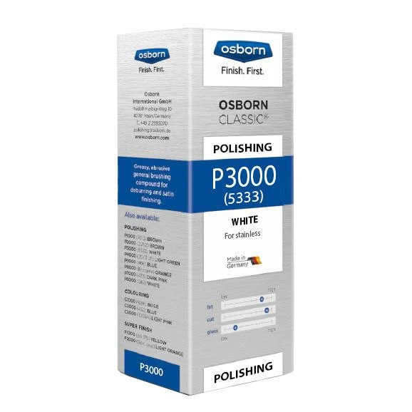 Poliravimo pasta naudoti su Sisal diskais OSBORN P3000 Inox, 1kg