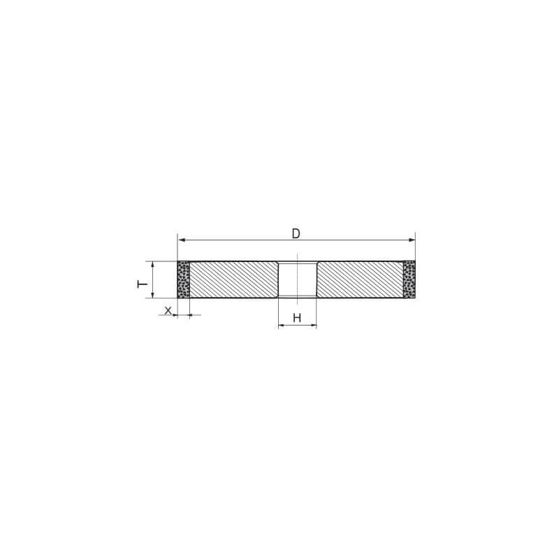 Poltava Diamond Tools Deimantinis galandimo diskas PDT 1A1 150-20-3/32 AC4 BAZIS B2-01