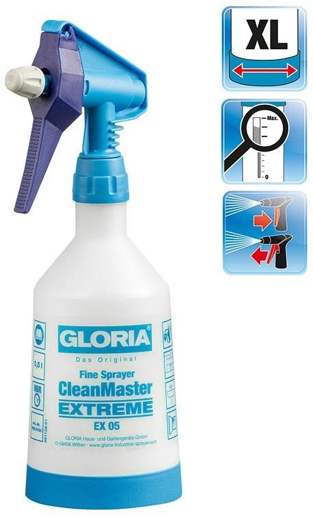 Purkštuvas valymo chemijai GLORIA CleanMaster EX 0,5l