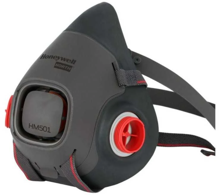 Puskaukė Honeywell HM501 – profilinis vaizdas su jungtimis