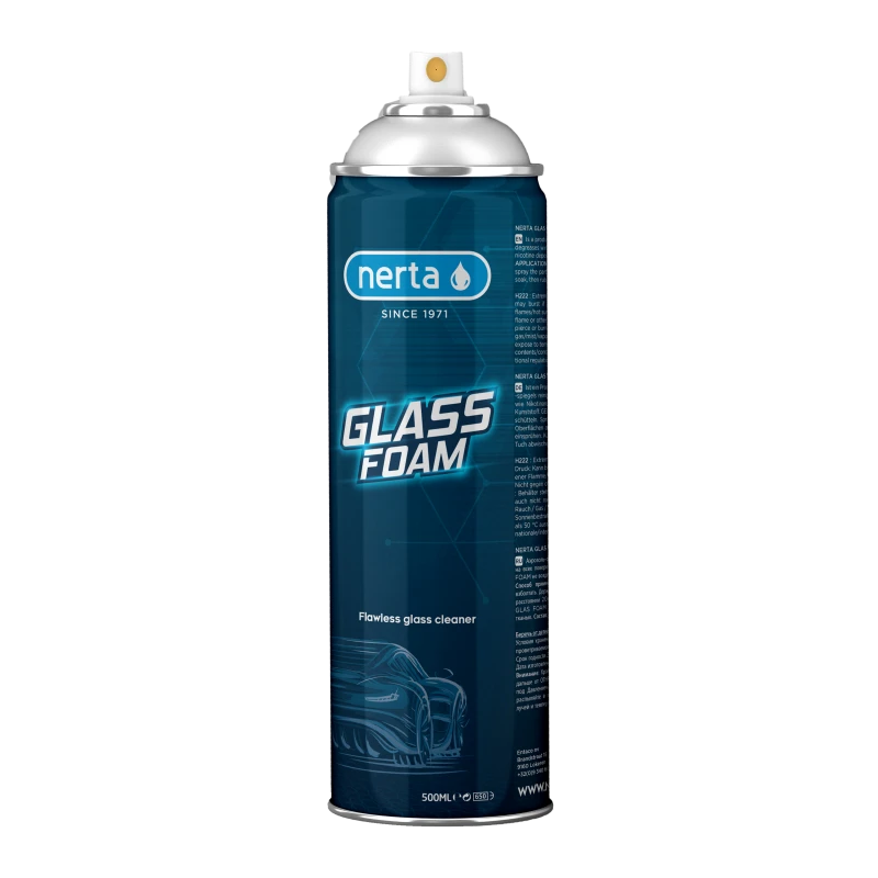 NERTA GlassFoam stiklų valiklio aerozolinė pakuotė