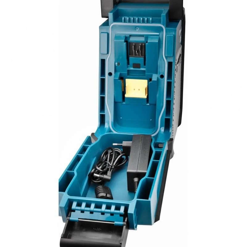 Makita DMR115 Radijas, CXT (12V Max (10,8V) / LXT (18V) baterijos, Žemųjų dažnių garsiakalbis, Bluetooth ir USB, DAB/DAB+