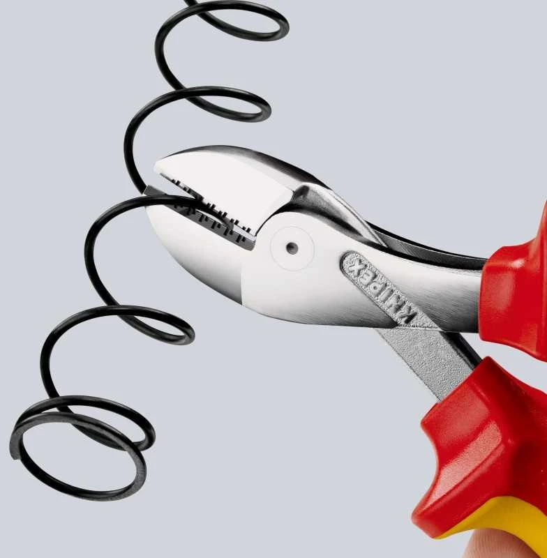 Žnyplės šoninio kirpimo X-Cut 160mm VDE, Knipex