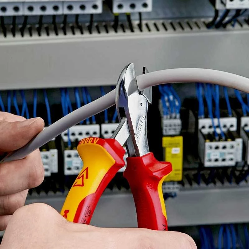 Žnyplės šoninio kirpimo X-Cut 160mm VDE, Knipex