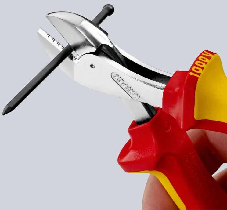 Žnyplės šoninio kirpimo X-Cut 160mm VDE, Knipex