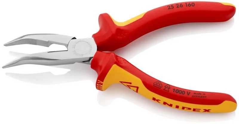 Replės prailgintomis lenktomis žiaunomis elektrikams KNIPEX 2526