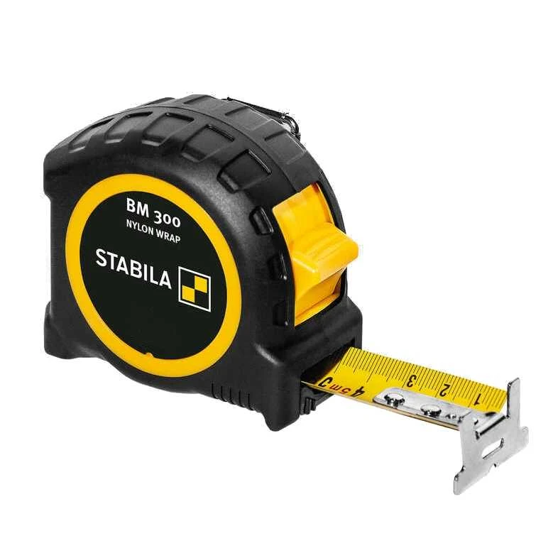 Ruletė BM300 dvipusė metrinė skalė 27mm x 8m, Stabila