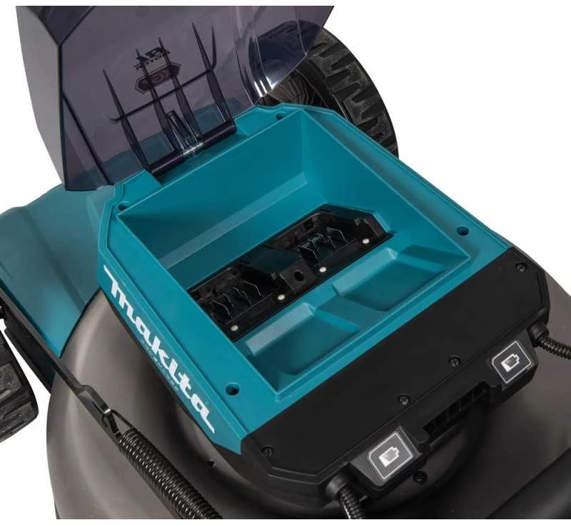 Makita LM002GZ01 Cordless LawnMower 40Vmax XGT, 53cm, BL-motor, Self-propelled, 4 in 1 (Cutting/Collecting/Mulching/Side discharge) Steel deck, be akumuliatoriaus ir kroviklio