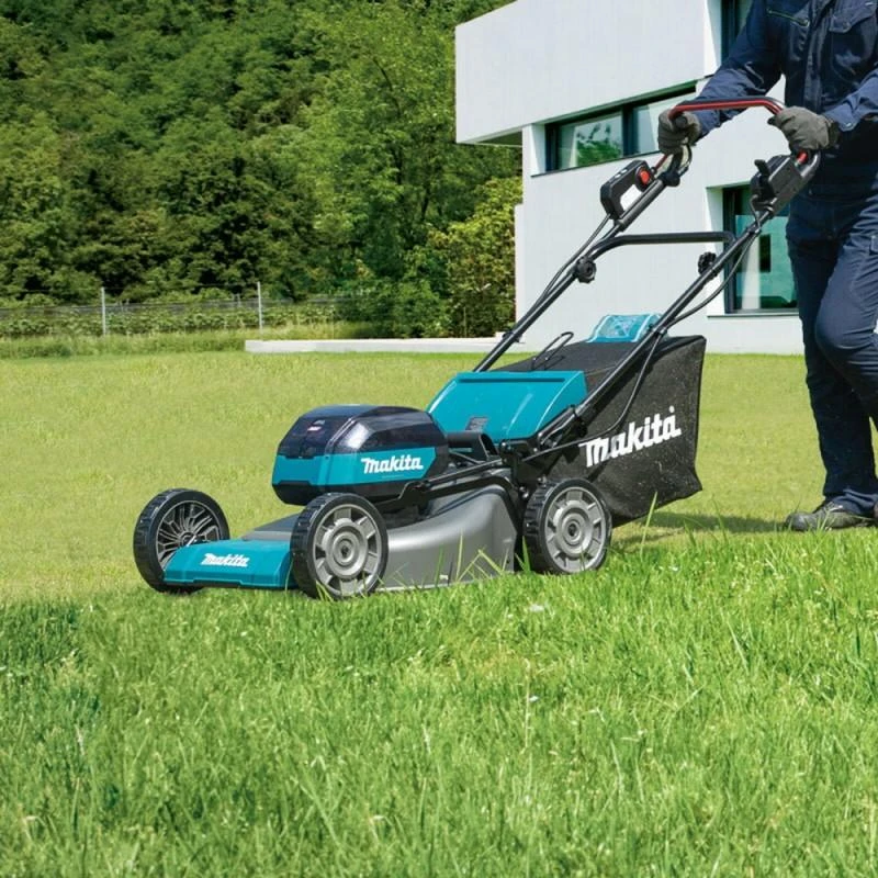 Makita LM002GT202 Cordless LawnMower 40Vmax XGT, 53cm, 2X5,0Ah Li-ion DC40RC, BL-motor, Self-propelled, 4 in 1 (Cutting/Collecting/Mulching/Side discharge) Steel deck!
