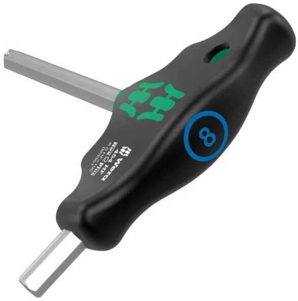 Šešiakampis atsuktuvas su T-formos rankena WERA 54 Hex-Plus HF 5x150mm
