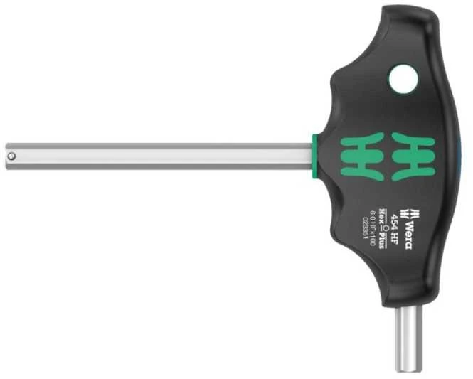 Šešiakampis atsuktuvas su T-formos rankena WERA 54 Hex-Plus HF 5x150mm