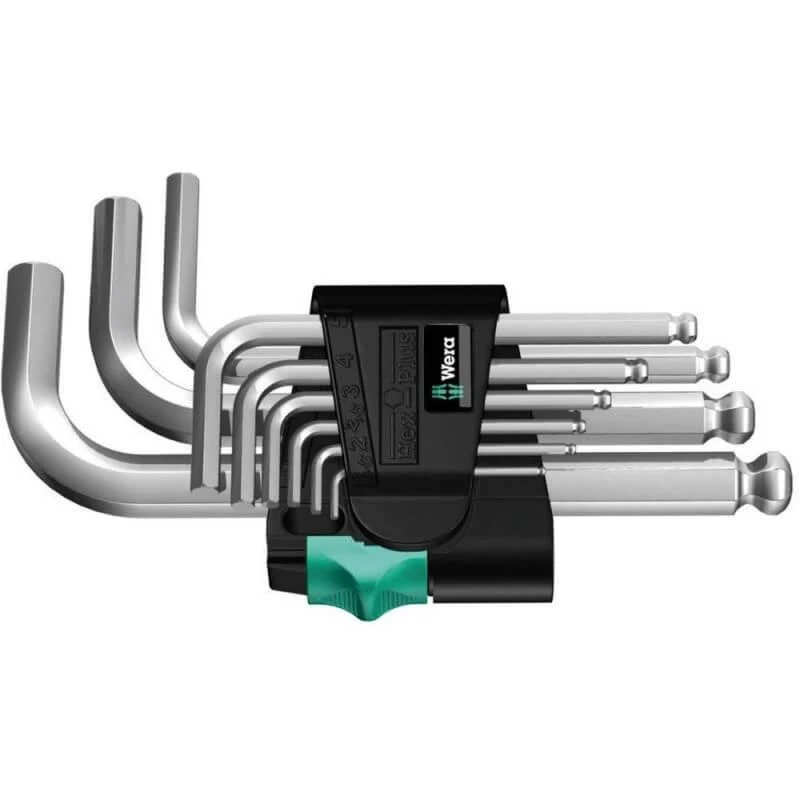Wera L-raktų rinkinys, metrinis, chromuotas 950 PKS/9 SM N