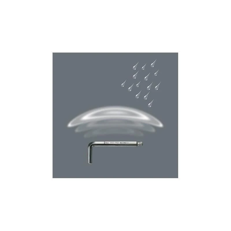 Wera L-raktų rinkinys, metrinis, chromuotas 950 PKS/9 SM N