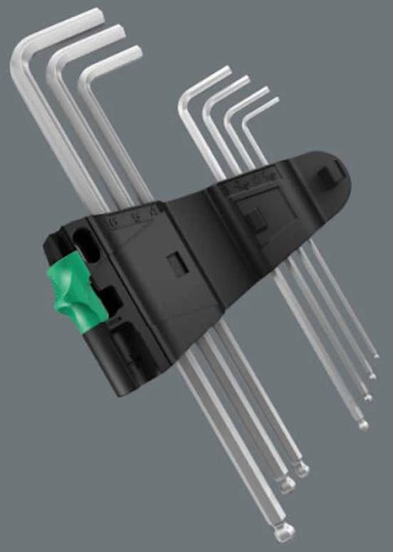 Šešiakampių raktų rinkinys WERA 950PKLS/9 SM SB