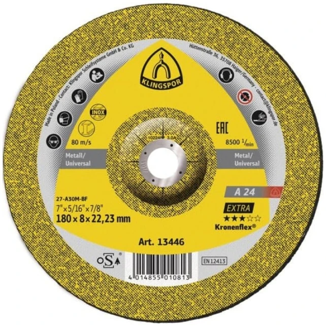 Klingspor K.TARCZA SZLIF.230mm x 6,0mm x 22,2mm A24EX