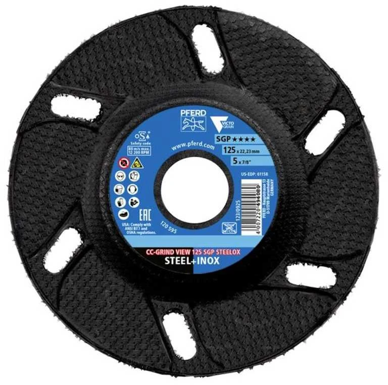 Šlifavimo diskas PFERD CC-Grind View 125 SGP Steelox