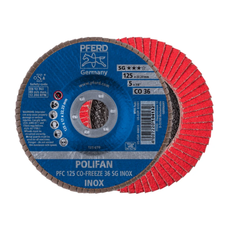 Šlifavimo diskas PFERD PFC125 CO-Freeze SG Inox 36