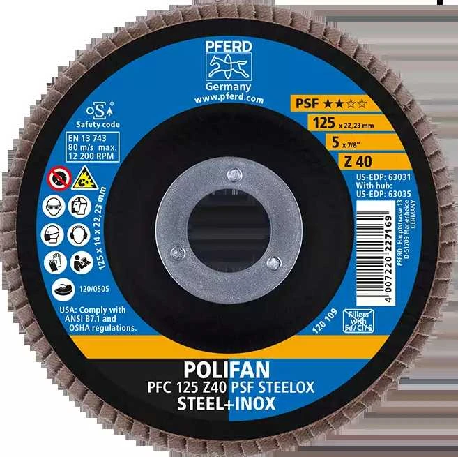 Šlifavimo diskas PFERD PFC125 Z PSF 40