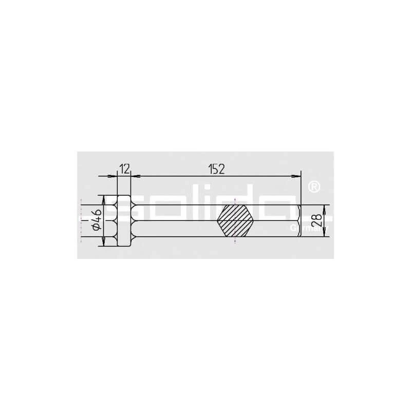 Smailus kaltas SOLIDA S28 450mm