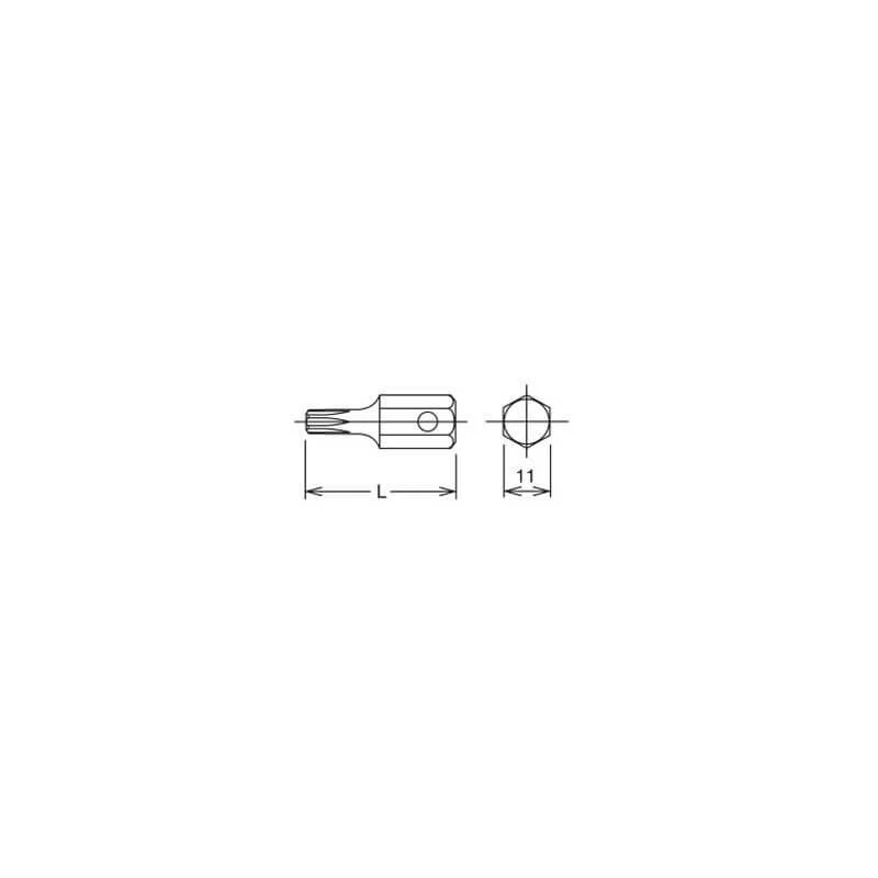 Smūginis antgalis KOKEN Torx 107-11T T60
