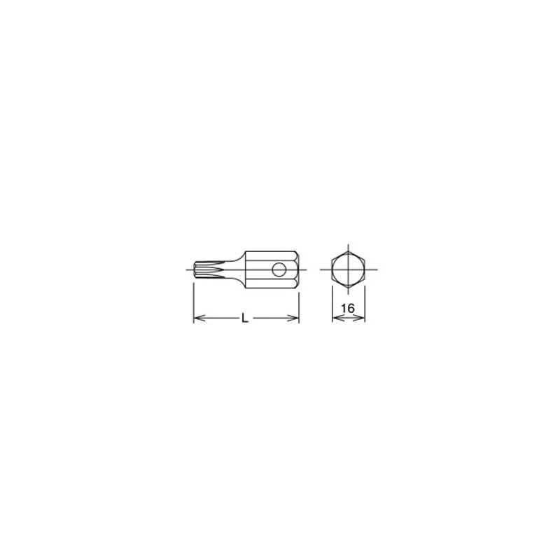 Smūginis TORX antgalis KOKEN 107-16T T70