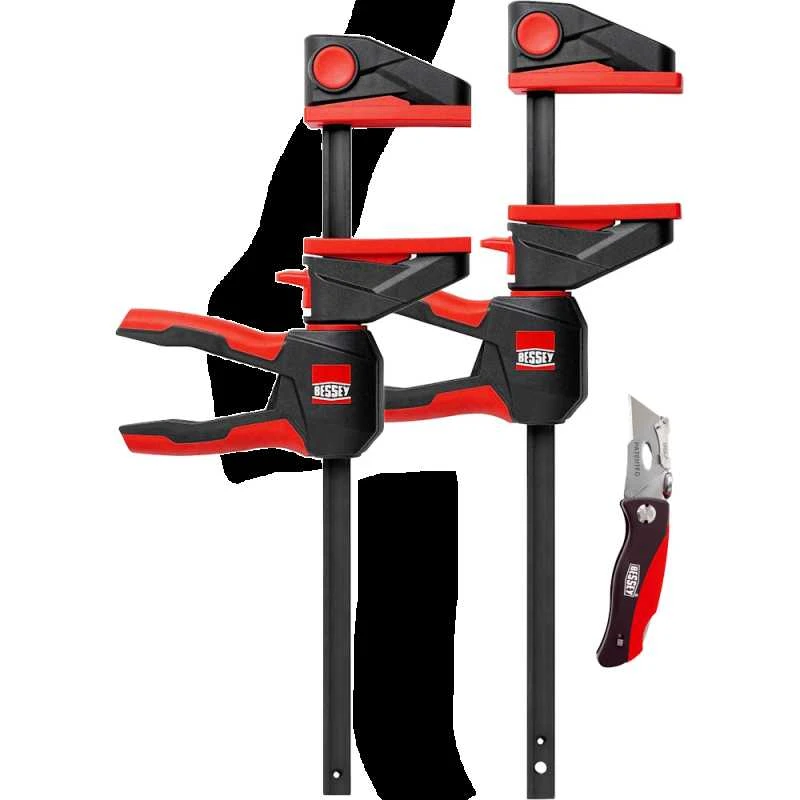 Spaustuvų su pasukama rankena rinkinys BESSEY 300/80 su peiliu DBKPH-EU