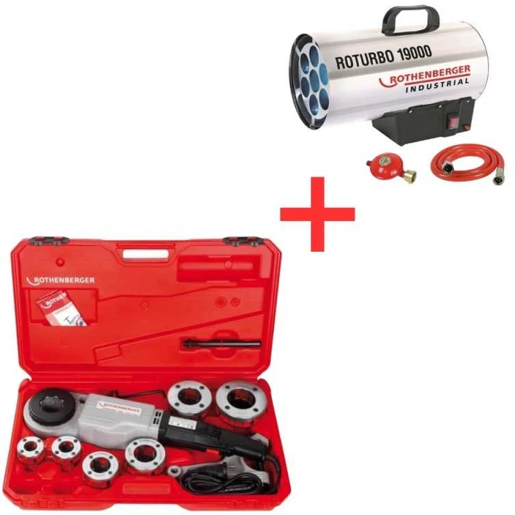 Sriegpjovė SUPERTRONIC 2000, BSPT R, 1/2´´ - 2´´, Rothenberger