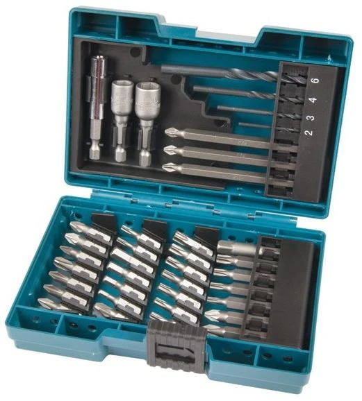Makita Grąžtų / sukimo antgalių rinkinys B-54106 38 vnt. • Magnetinis laikiklis